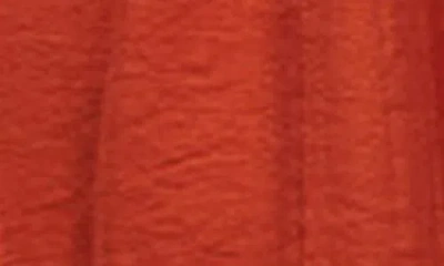 Topshop Shirred Bodice Midi Dress In Red