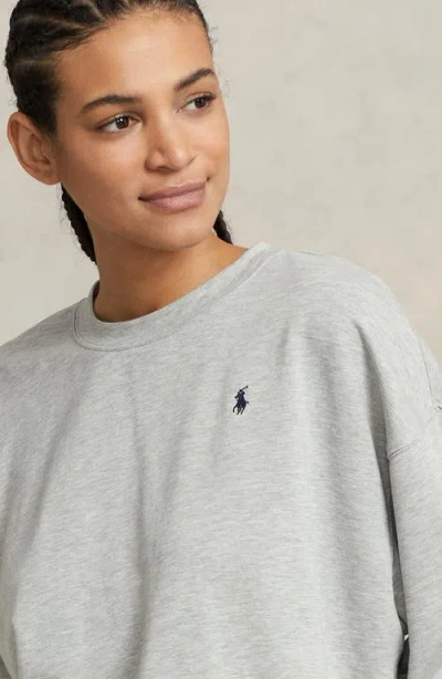 Polo Ralph Lauren Sweatshirt Knit Pajama Set In White