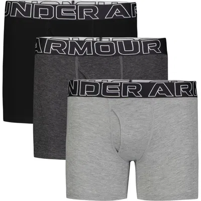 Under Armour Kids' Assorted 3-pack Performance Cotton Boxer Briefs