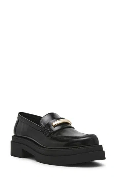 Steve Madden Rodrigo Platform Bit Loafer In Black
