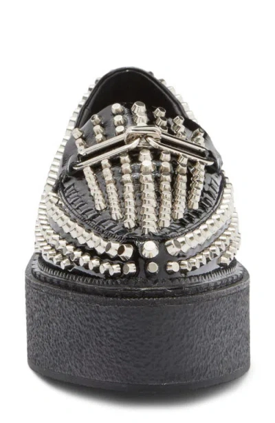 Jeffrey Campbell Choux Street Pointed Toe Platform Wedge Bit Loafer