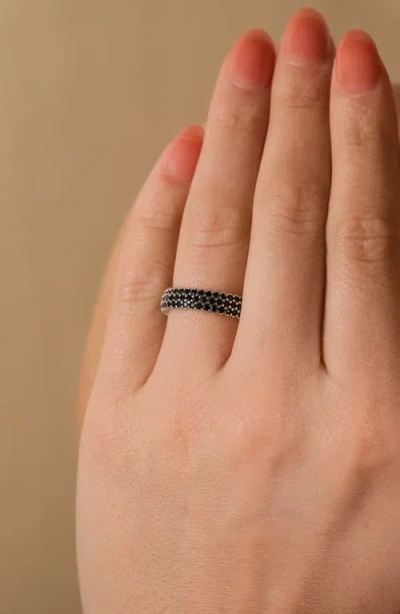 Sterling Forever Jolene Cubic Zirconia Rainbow Eternity Ring
