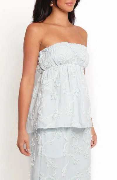 Petal And Pup Petal & Pup Robin Strapless Top In Blue