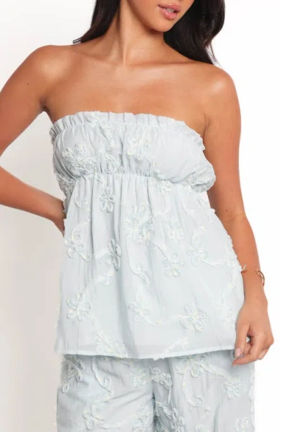 Petal And Pup Petal & Pup Robin Strapless Top In Blue
