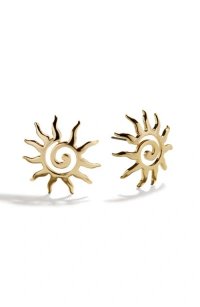 Baublebar Cyra Sun Stud Earrings In Gold Tone