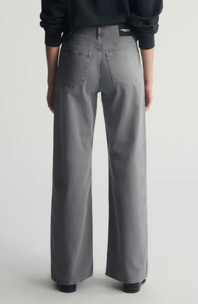 Brooklyn Industries High Waist Wide Leg Jeans In Gray