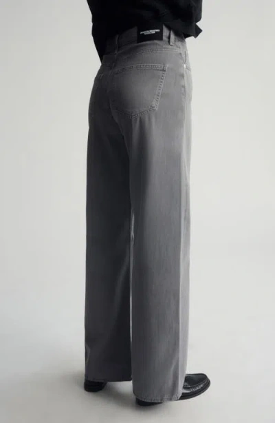 Brooklyn Industries High Waist Wide Leg Jeans In Gray