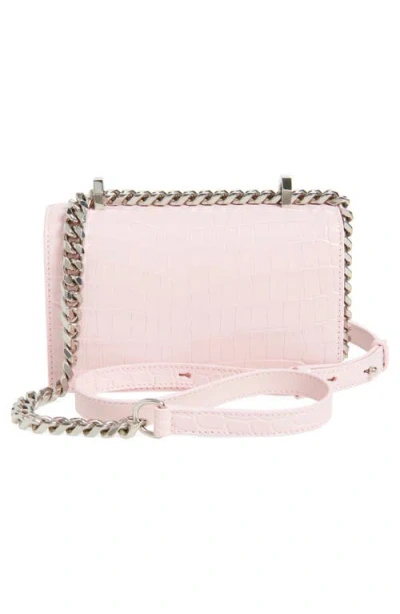 Alexander Mcqueen Jeweled Mini Mock-croc Satchel Bag