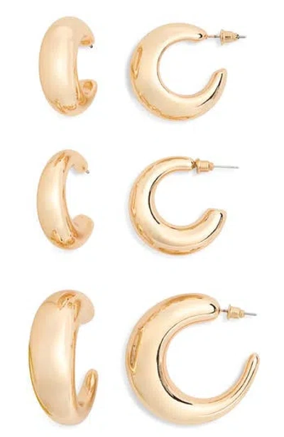 Nordstrom Rack 3-pack Chunky Hoop Earrings