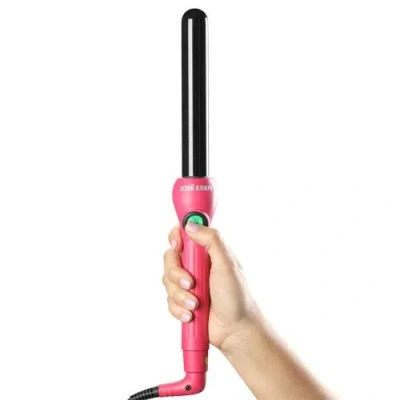 Jose Eber Clipless Curling Iron 1" (25mm) Pink, Ceramic Barrel, Ion Tech