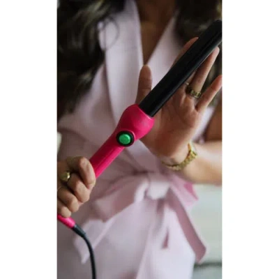Jose Eber Clipless Curling Iron 1" (25mm) Pink, Ceramic Barrel, Ion Tech