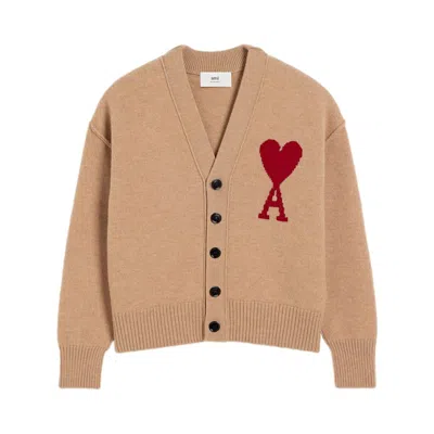 Ami Alexandre Mattiussi Ami Paris Sweaters In Neutral