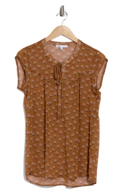 Dr2 By Daniel Rainn Tie Neck Flounce Top