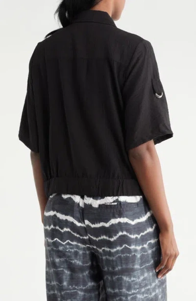 Dkny Short Sleeve Roll Tab Jacket
