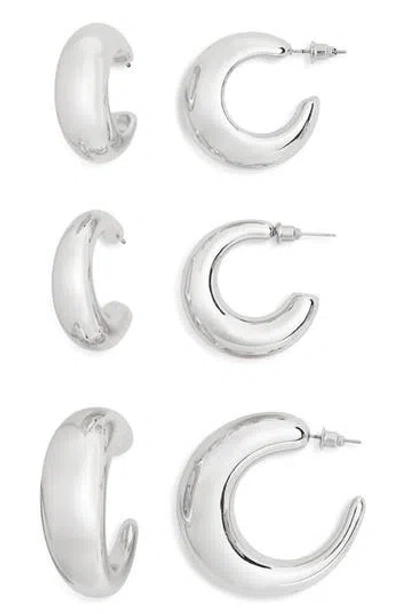 Nordstrom Rack 3-pack Chunky Hoop Earrings