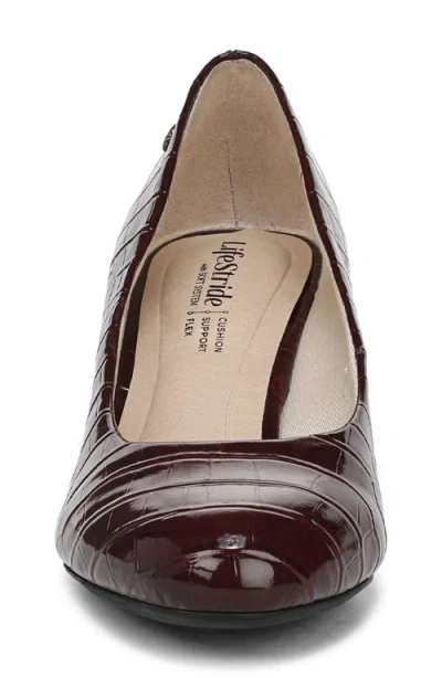 Lifestride Parigi Pump In Burgundy