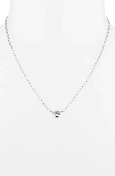 Nadri Shimmer Cubic Zirconia Solitaire Necklace & Stud Earrings Set