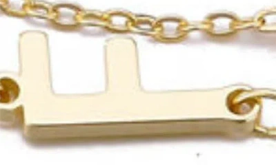 Adornia 2-piece Initial Bead Chain Bracelet Set