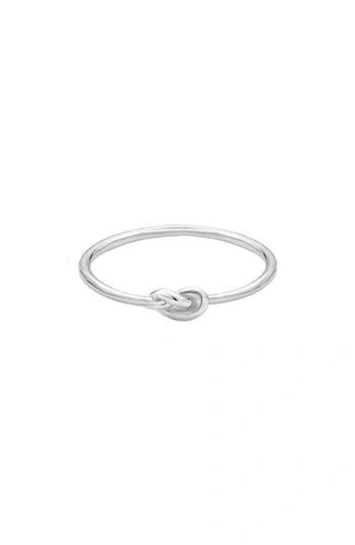 Adornia Fine .925 Sterling Silver Dainty Knot Ring