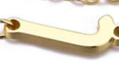 Adornia 2-piece Initial Bead Chain Bracelet Set