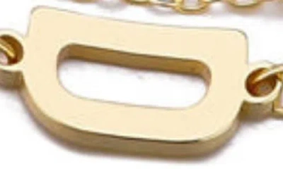 Adornia 2-piece Initial Bead Chain Bracelet Set