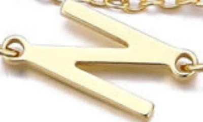 Adornia 2-piece Initial Bead Chain Bracelet Set