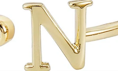 Adornia Cz & Initial Open Band Ring