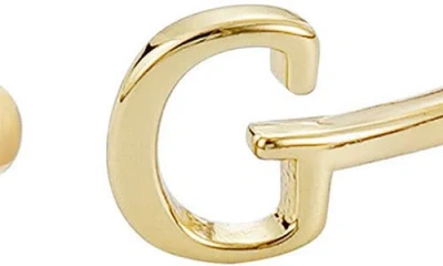 Adornia Cz & Initial Open Band Ring