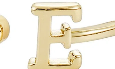 Adornia Cz & Initial Open Band Ring