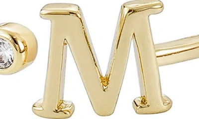 Adornia Cz & Initial Open Band Ring