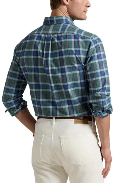 Polo Ralph Lauren Classic Fit Plaid Cotton Oxford Button-up Shirt