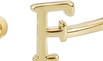 Adornia Cz & Initial Open Band Ring