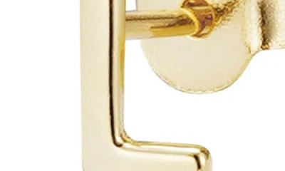 Adornia Fine Initial Stud Earrings