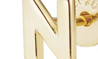 Adornia Fine Initial Stud Earrings