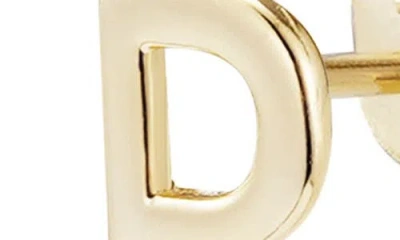 Adornia Fine Initial Stud Earrings