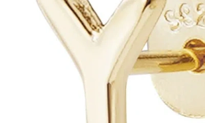 Adornia Fine Initial Stud Earrings