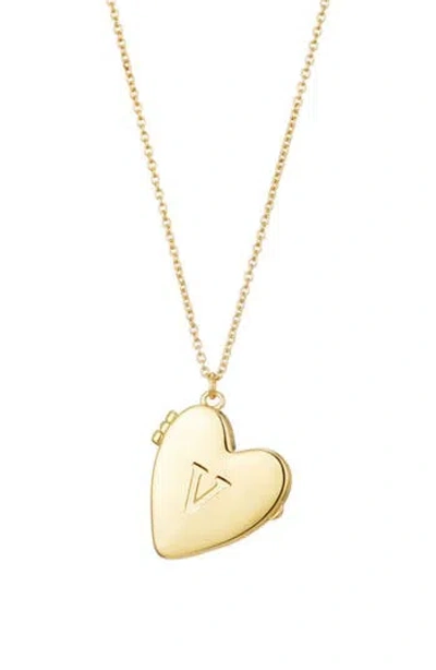 Adornia Initial Heart Pendant Necklace