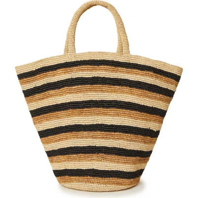 Btb Los Angeles Marisol Woven Striped Tote Bag