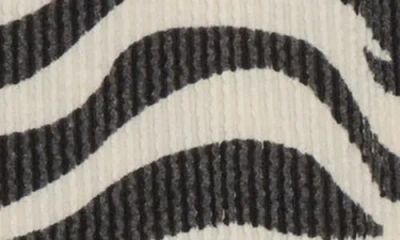 Renee C Zebra Rib Knit Skirt