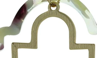 Olivia Welles Aria Geometric Quatrefoil Drop Earrings