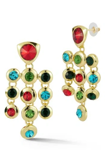 Sphera Milano Crystal Statement Chandelier Earrings
