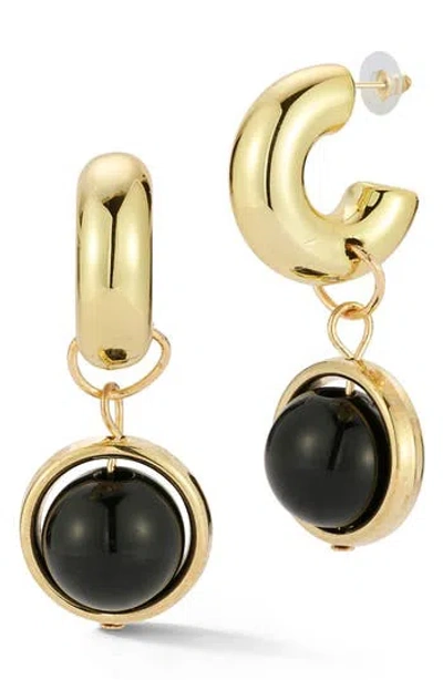 Sphera Milano Ball Drop Huggie Hoop Earrings