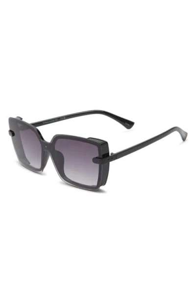 Vince Camuto 141mm Gradient Rimless Square Sunglasses