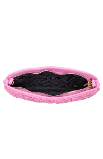 Olga Berg Dana Raffia Shoulder Bag