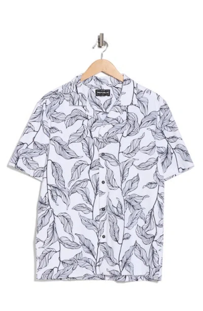 For The Republic Patterned Camp Shirt In Multi