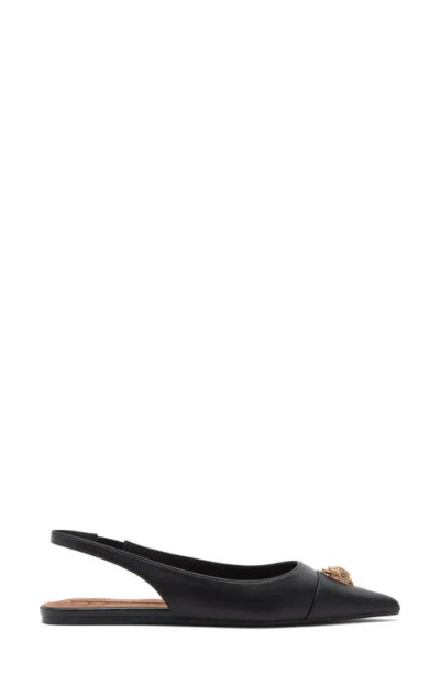 Kurt Geiger London Belgravia Eagle Slingback Flat In Black