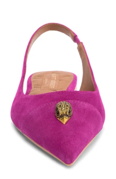 Kurt Geiger London Belgravia Small Eagle Slingback Flat