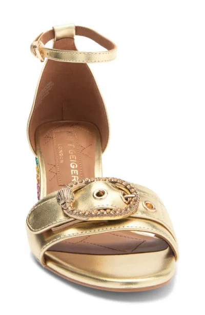 Kurt Geiger London Mayfair Eagle Block Heel Sandal
