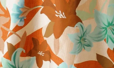 Flying Tomato Print Woven Midi Dress