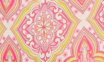 Flying Tomato Spread Cheer Woven Top In Fuchsia Lime In Pink